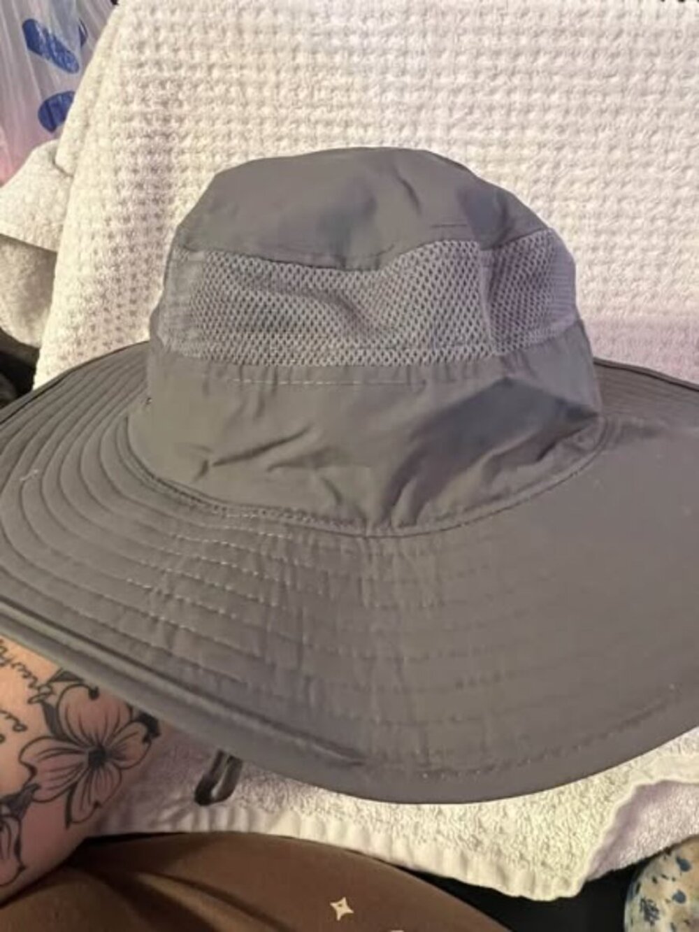 🐻Gray Breathable Sun Hat - Unisex
